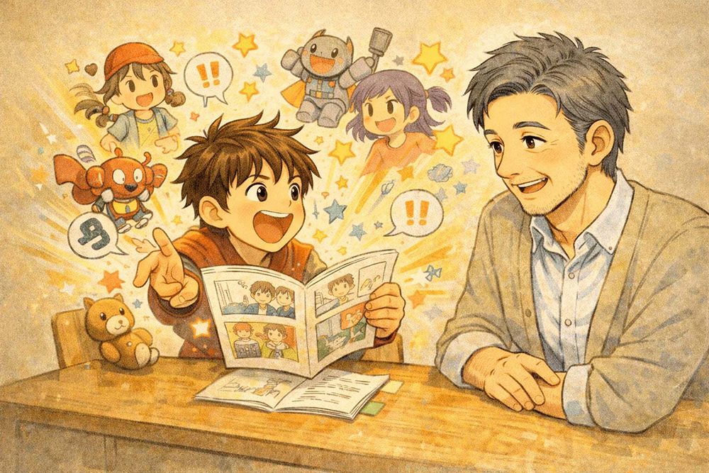 自作のマンガのストーリーを熱く語り続けるＡさん