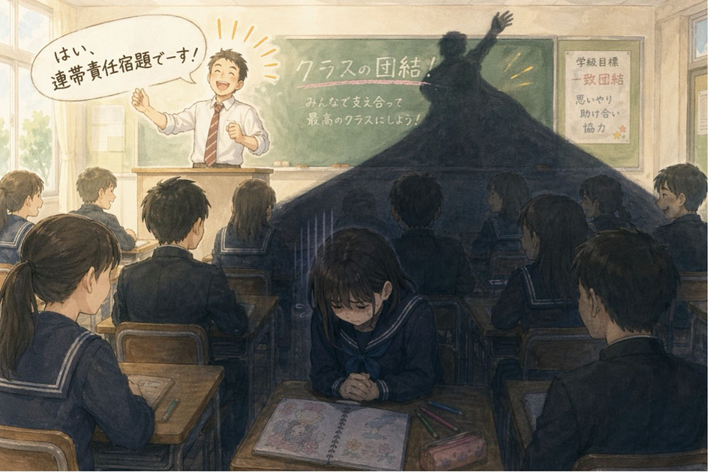 イラスト１　連帯責任という名の重圧