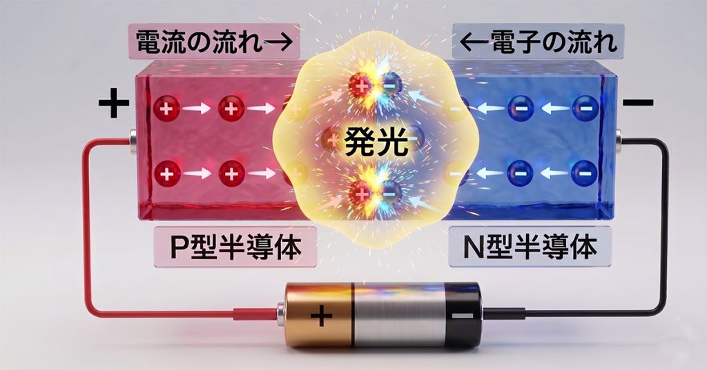 LED照明の仕組み図