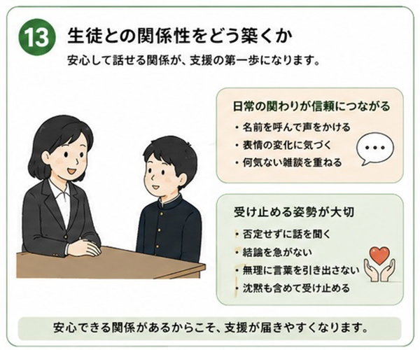 画像３「生徒との関係性をどう築くか」