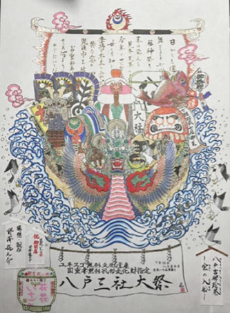 完成した山車絵