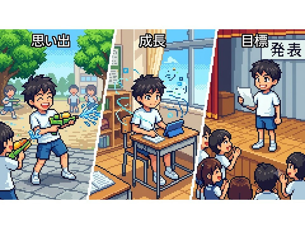 仕上げに生成された「物語イラスト」