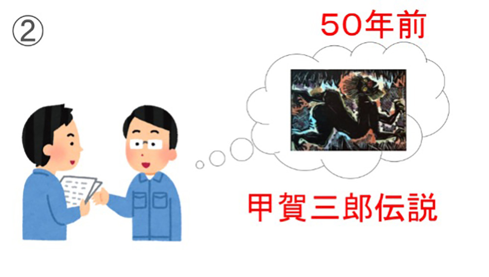 龍神まつりが始まった経緯を解説するスライド2