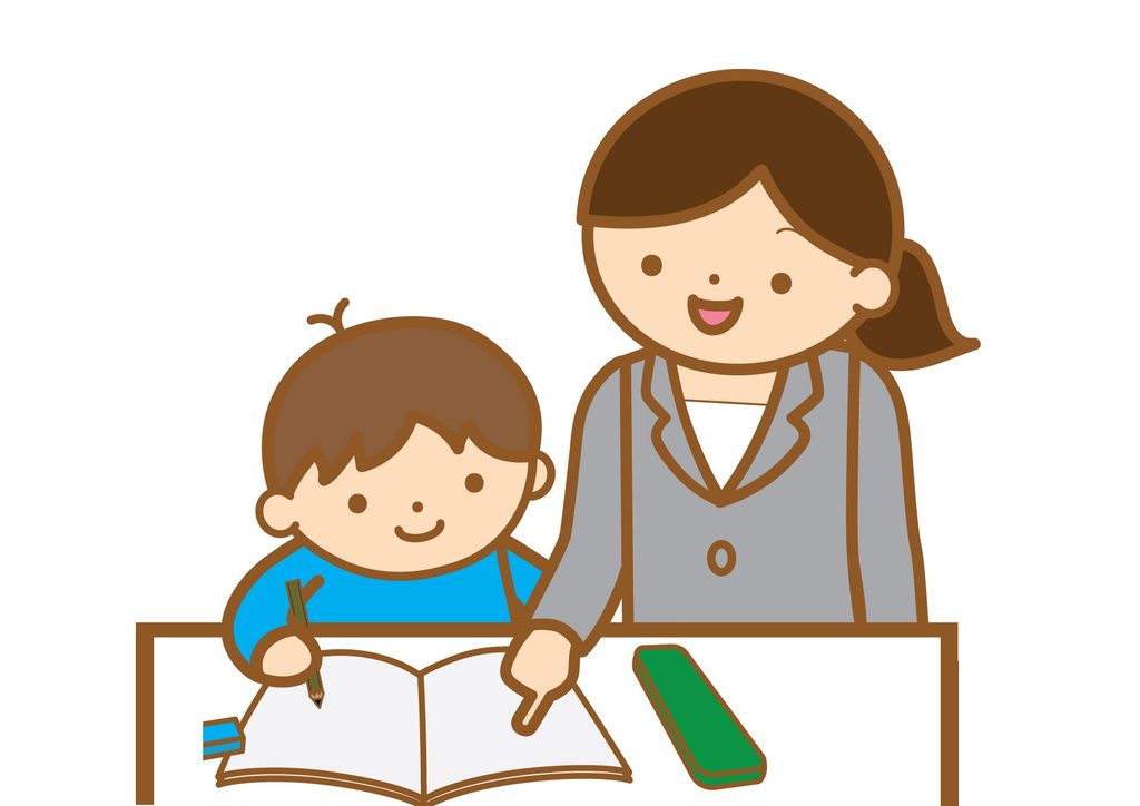 支援員と子供