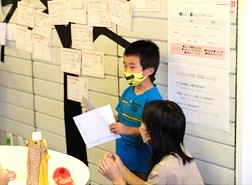 本橋さんをゲストとしてお招きした授業の一場面